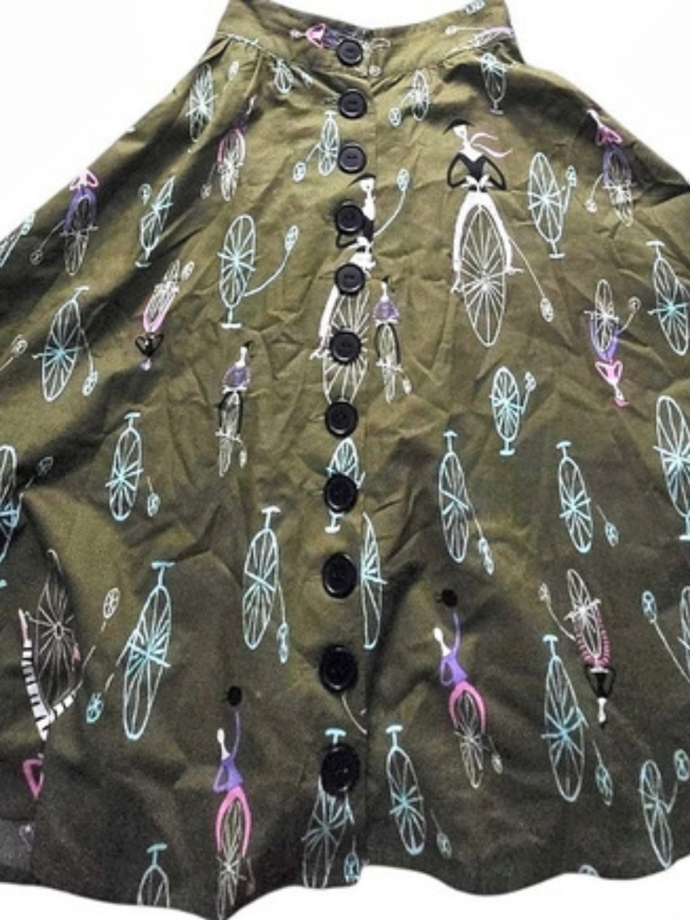 Trashy Diva Mime Time Bernadette Skirt Green & Pink Size 2